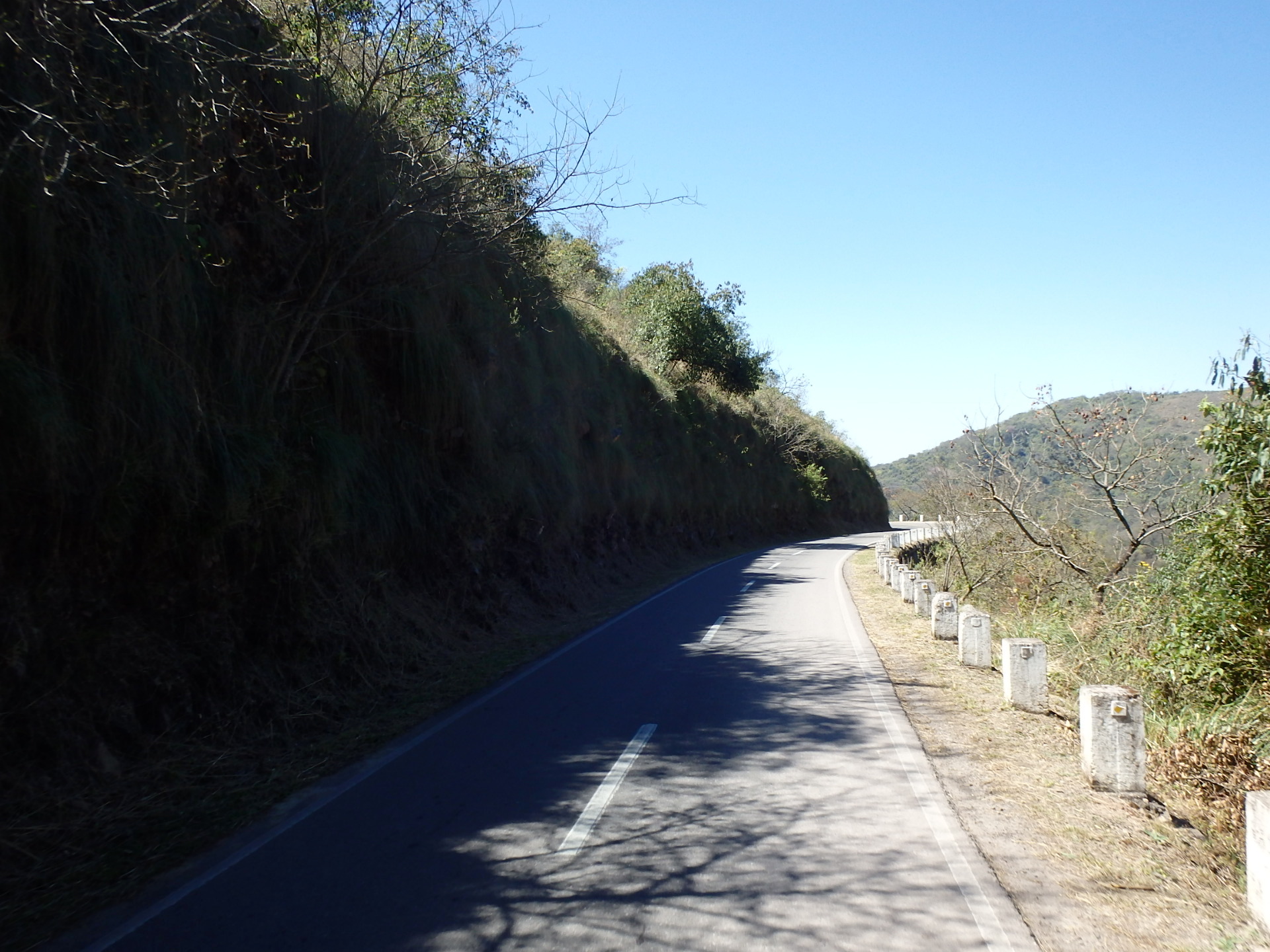 Heading downhill and east on the Pan-American Highway.